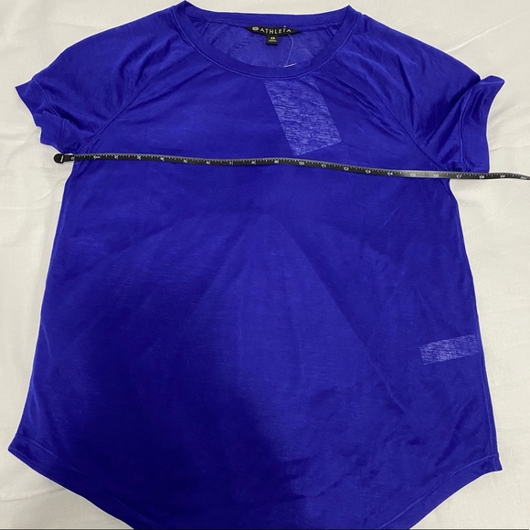 Athleta Pleated Short Sleeve Top Women’s XS NWT - Picture 8 of 11